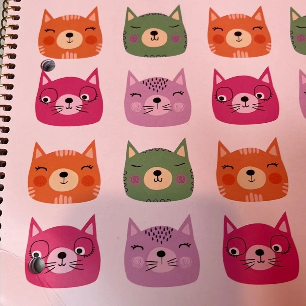 NWT 🐱😻 Cat Spiral Notebook- Back To School